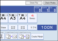 Operation panel screen illustration