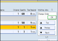 Operation panel screen illustration