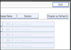 Operation panel screen illustration
