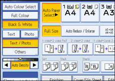 Operation panel screen illustration