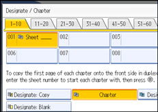 Operation panel screen illustration
