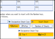 Operation panel screen illustration