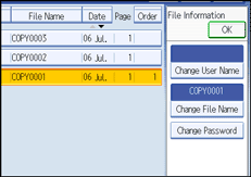 Operation panel screen illustration