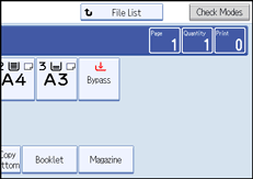 Operation panel screen illustration