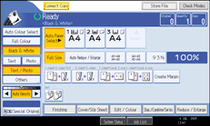 Operation panel screen illustration