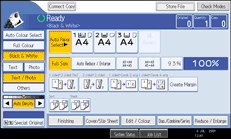 Operation panel screen illustration