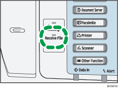 Receive File indicator illustration