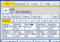 Operation panel screen illustration