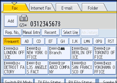 Operation panel screen illustration