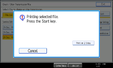 Operation panel screen illustration