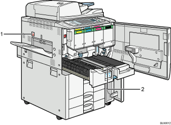 Main unit illustration numbered callout illustration