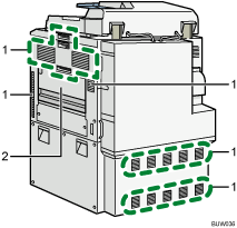 Main unit illustration numbered callout illustration