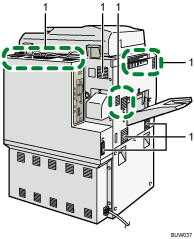 Main unit illustration numbered callout illustration