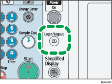 Login/Logout key illustration