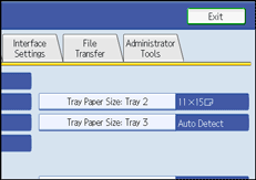 Operation panel screen illustration