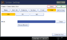 Operation panel screen illustration