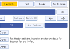 Operation panel screen illustration