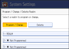 Operation panel screen illustration