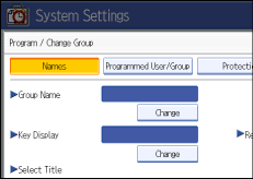 Operation panel screen illustration