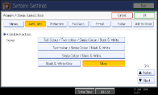 operation panel screen illustration