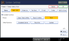 operation panel screen illustration