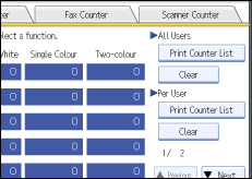 Operation panel screen illustration