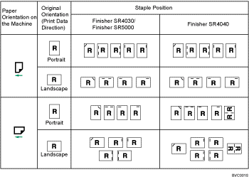 Illustration of staple position