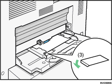 Illustration of envelope type 4 on the bypass tray