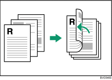 Illustration of duplex (open to left)