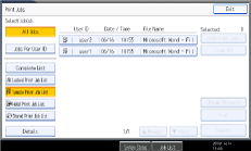 Operation panel screen illustration
