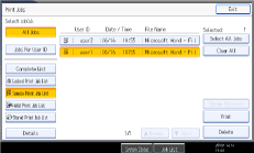 Operation panel screen illustration