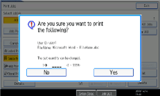 Operation panel screen illustration