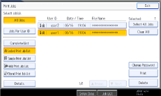 Operation panel screen illustration
