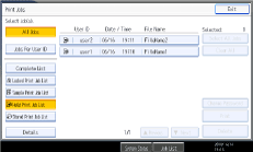 Operation panel screen illustration