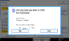 Operation panel screen illustration