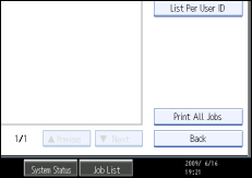 Operation panel screen illustration