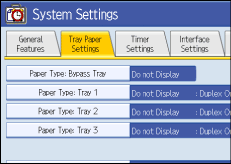 Operation panel screen illustration
