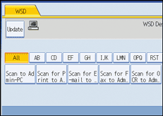 Operation panel screen illustration