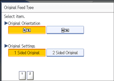 Operation panel screen illustration