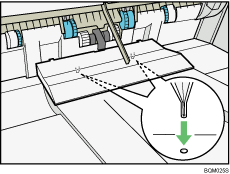 Finisher shift tray illustration
