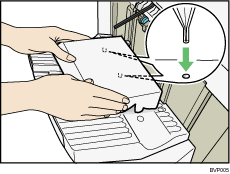 Finisher shift tray illustration