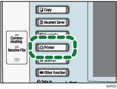 Printer key illustration