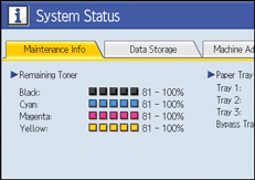 Operation panel screen illustration