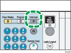 Interrupt key illustration