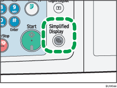 Simplified Display key illustration