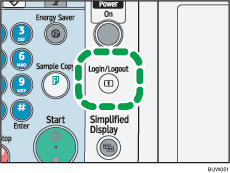 Login/Logout key illustration