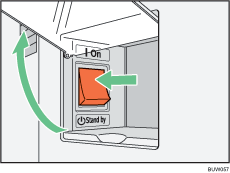 Main power switch illustration