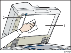 Auto document feeder illustration numbered callout illustration