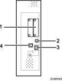 connecting to the interfaces illustration (numbered callout illustration)