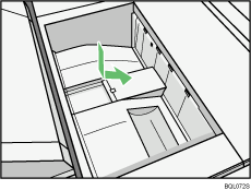 Folding unit tray illustration
